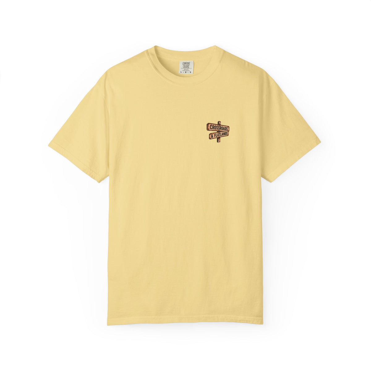 Crossroads & Flatlands Guitar Tee — “It All Started Here” T‑Shirt