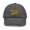 Distressed Dad Hat — Embroidered “Crossroads & Flatlands” Sign with “It All Started Here” Back